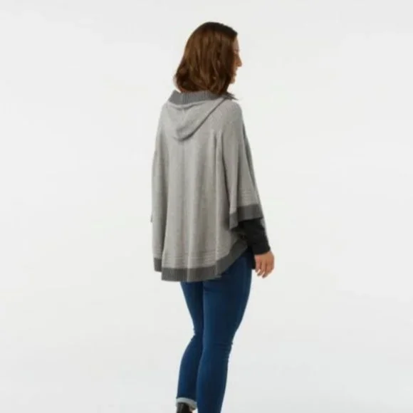Smartwool Ripple Creek Hooded Sweater Cape Poncho - Picture 7 of 7